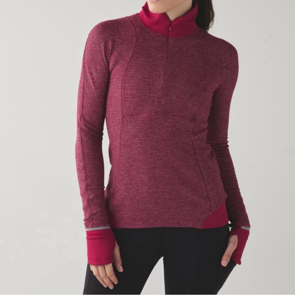 Lululemon Athletica Maroon Half-Zip Pullover